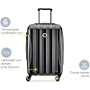 DELSEY PARIS Helium Aero Hardside Expandable Luggage with Spinner Wheels, Black, 2-Piece Set (21/24)
