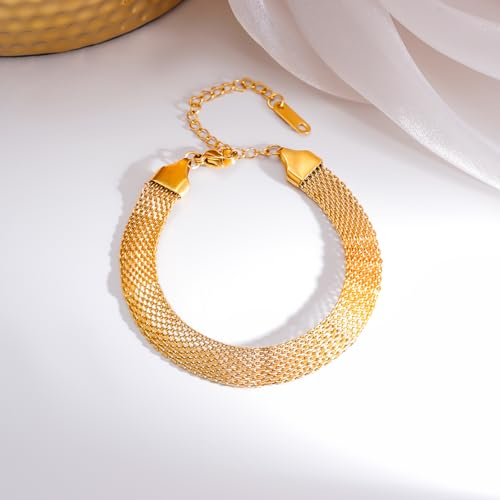 Image of Rubans Demi Fine Stainless Steel Bracelet Waterproof Gift for Women & Girls