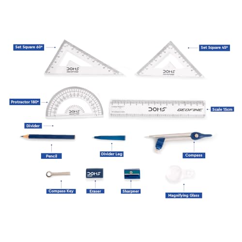 Image of DOMS Geofine Mathematical Drawing Instruments Set