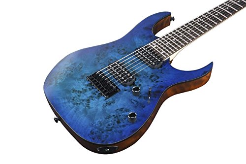 Ibanez Rg Series Rg7421Pb 7-String Electric Guitar Flat Sapphire Blue #TOP5