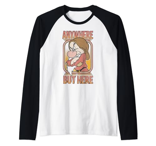 T-shirt baseball Grincheux Disney vintage homme et femme vêtement Blanche-Neige et les 7 nains