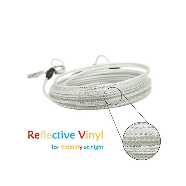 Reflective Tie-Out Cable for Dogs