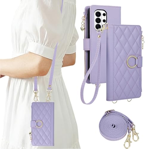 KW-LINK Galaxy S26 Ultra �P�[�X �蒠�^ �M�����N�V�[s26 Ultra �P�[�X �V�����_�[ �����O�t�� 6.9�C���`�Ή� �M�����N�V�[s26�E���g�� �X�}�z�P�[�X Galaxy�ɓK�p SCG37 SC-53G �J�o�[ ���K���� �J