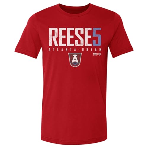 500 LEVEL Angel Reese Atlanta Dream Elite Shirt (Red Large)