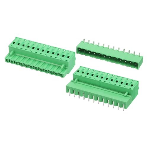 Connecteur PCB 5.08mm 10 broches MECCANIXITY bloc jonction débrochable mâle femelle fil 28-10 AWG