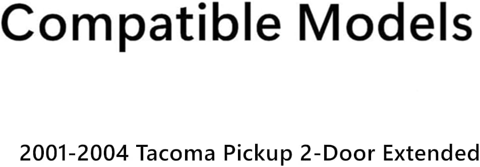 Driver Left Side Rear Quarter Window Quarter Glass Compatible with Toyota Tacoma Pickup 2 Door Extended Cab 2001-2004 Models