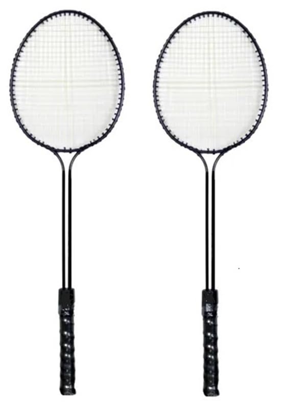 SPIRO Double-Shaft Badminton Racquet for Playing at Street, Balcony, Roof etc. Appropriate for Fun/Playing/Fitness, Size : Full (No. of Rackets : 2), (Color : Black) at Rs. 219