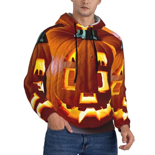 Sweat à capuche homme citrouille d'automne pour un style décontracté au quotidien