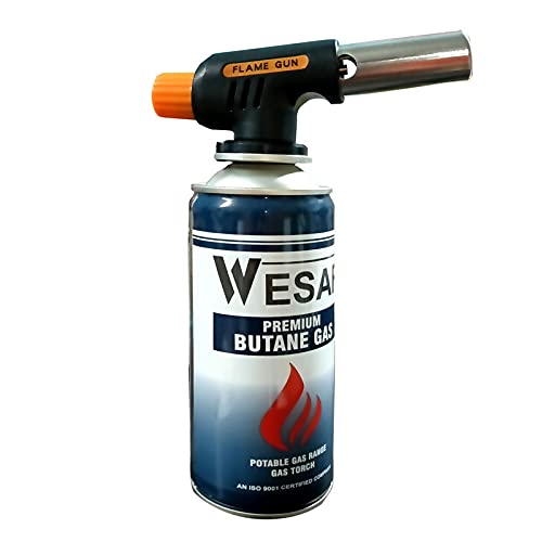 Carryitout Automatic Camping Gas Blowtorch Welding Flame Food Multipurpose Butane Gun Torch with