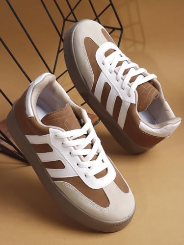 Image of Vendoz Women Sneaker | Cushioned Insole for Comfort | Stylish Lace-Up Design | Lightweigh & Perfect for Casual Outfit for Girls CNV7030