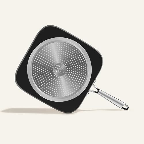 Felamp All In One Pan 11-Inch Copper Griddle Pan Non-Stick Aluminium Cooking Pan With Stainless Steel Handle, Lightweight Induction Compatible Oven Safe Dishwasher Safe(Upgrade) #TOP4