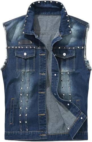 Chaleco vaquero punk para hombre que renueva tu ropa urbana aburrida