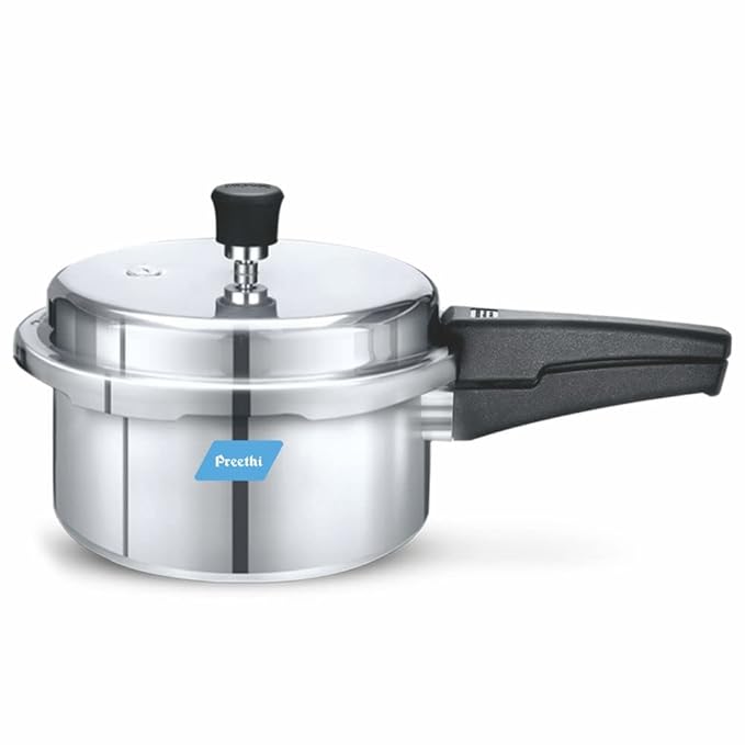 Buy Preethi Aluminium Outer Lid Pressure Cooker Non Induction Base, 3