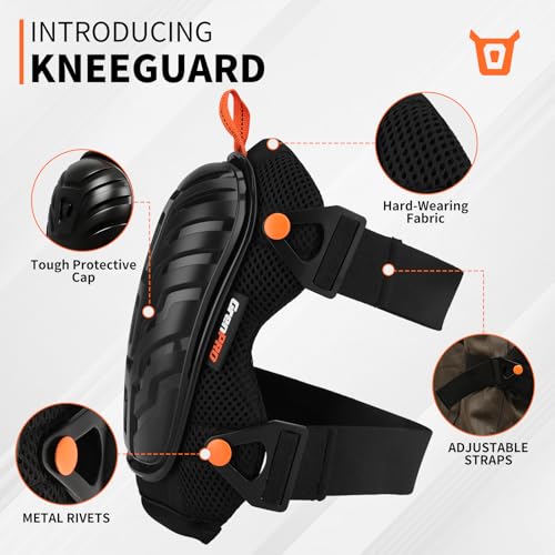 Image of GRENPRO Heavy Duty Work Knee Pads, Quick Release Buckle for Construction | Hard anti-collision outer shell; soft gel & foam cushion; breathable mesh; ideal for gardening , tiling & flooring