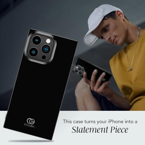 Image of COCOMII Rectangle for iPhone 15 Pro Case, Glossy Ebony
