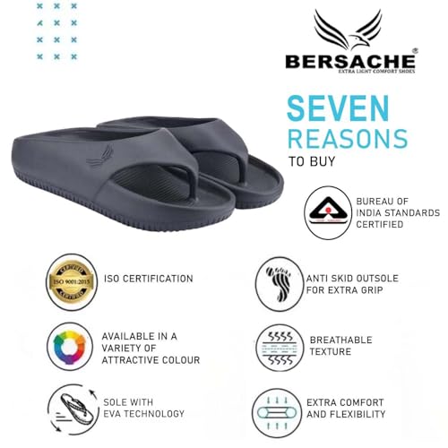 Image of BERSACHE Extra Soft Classic Casual with Regular wear with Ultra Soft & Flexibility Technology Flipflop for Men's