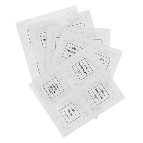 Sewroro 防水浴室ラベル 透明粘着シール 詰め替えボトル整理用 入 シャンプーコンディショナー用 容器装飾 整理整頓簡単