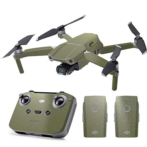 SopiGuard Skin for DJI Mavic Air 2 Precision Vinyl Sticker Full Drone Set + Controller + 3 Battery Skins (Rugged Combat Green)