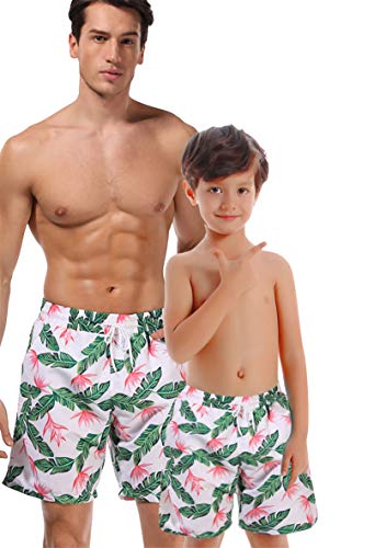 WIWIQS Family Matching Bathing Suits Father and Son Matching Swim Trunks2