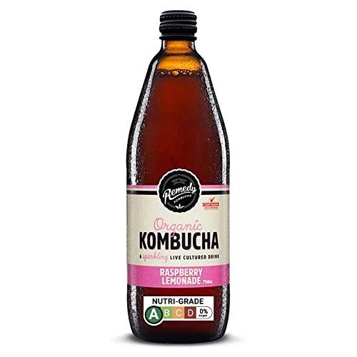 Remedy Organic Kombucha Raspberry Lemonade Bottle 750 ml