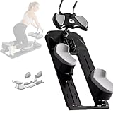 Atwynd Pro Spinal Decompression Machine, Detachable Spine Twist and Stretch Trainer, Adjustable Back Stretcher Machine Gym Swing, Leg Stretching & Core Activation, with LED Timer Black