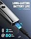Barttrimmer Herren,Rasierer Herren Elektrisch mit Batterieanzeige, Bartschneider Trimmer Haarschneider mit ZoomRad(1-10mm),Gesichtshaartrimmer Intimrasierer Shaver,Full Body Hair Groomer für Männ,USB