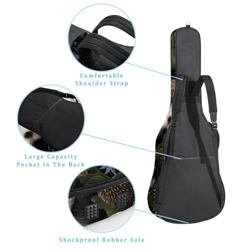 Housse guitare acoustique 40/41 pouces étanche à motif hérisson - 3