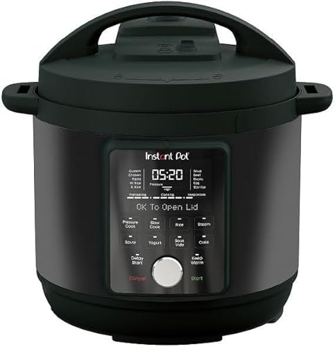 Instant Pot Duo Plus with WhisperQuiet Multi-Cooker 5.7L - Black, Electric Pressure Cooker, Slow Cooker, Rice Cooker, Sauté Pan, Yoghurt Maker, Food Warmer, Steamer Pot, Sous Vide, Easy Clean