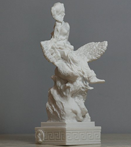 Estatua de Aphrodite y Cisne Venus Griega Alabastro 6.3 in miniatura 6