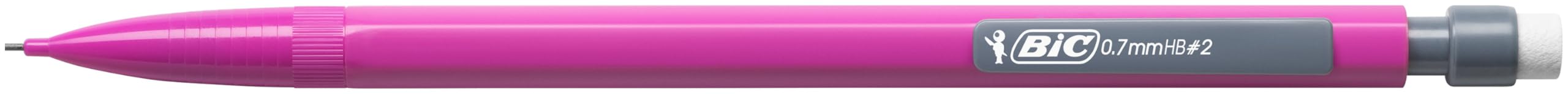 BIC Matic Fun Matite Grafite HB a Scatto con Gomma, Confezione da 12, Cancelleria
