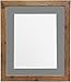 Produktbild FRAMES BY POST Bilderrahmen aus Eichenholz, rustikal, 25 mm breit, mit dunkelgrauem Passepartout, A3, für Bildgröße A4