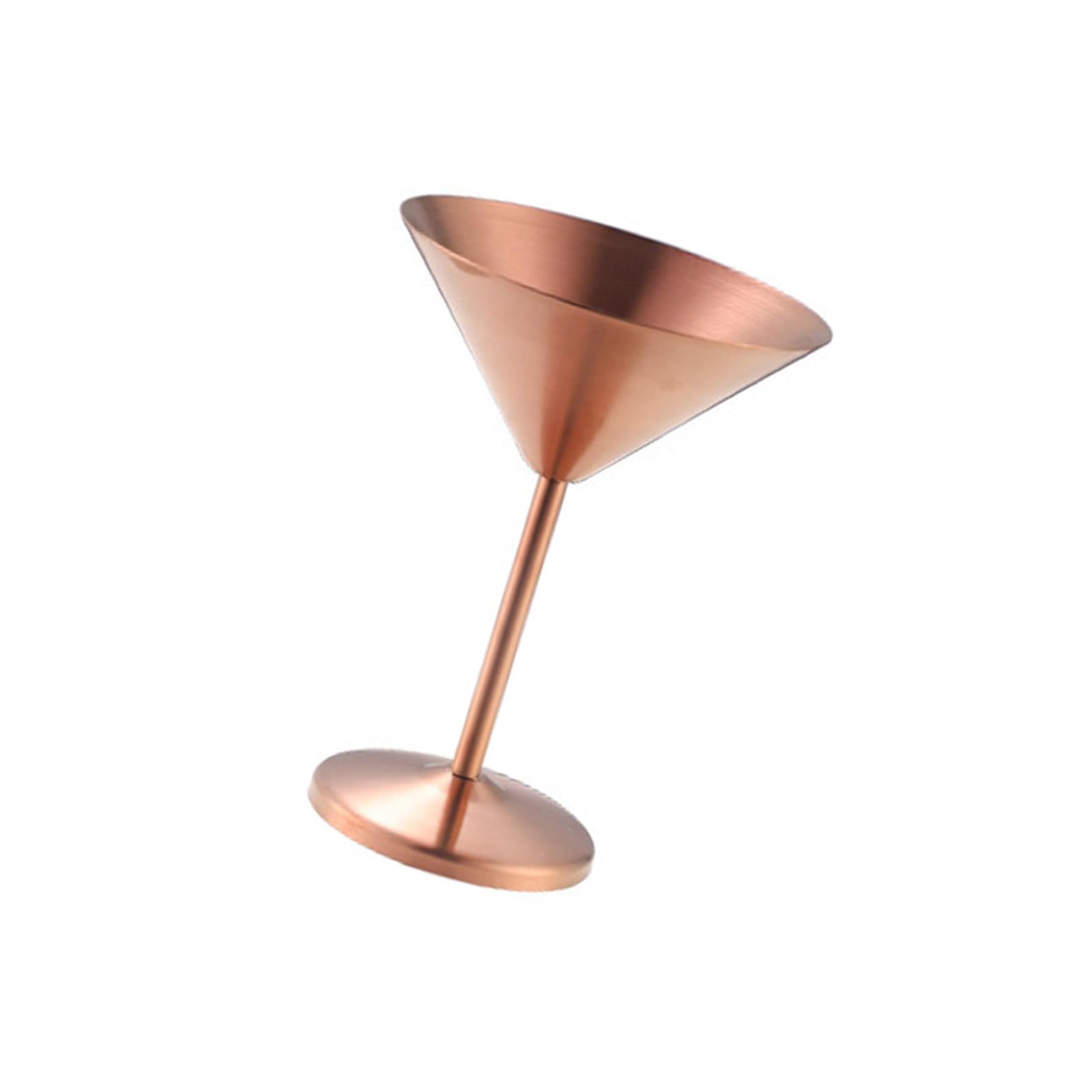 carotoe Stainless Steel Cocktail Drinkware V Shaped Cup for Home Gatherings, Party Table Styling, and Drink Service V Shaped Cup Pedestal Drinkware Brushed Metal Goblet Tabletop Drink Vessel Party
