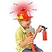 Funny Party Hats Fireman Hat -3 Pc Set - Fireman Helmet with Axe and Extinguisher - Firefighter Toys - Fireman Dress Up