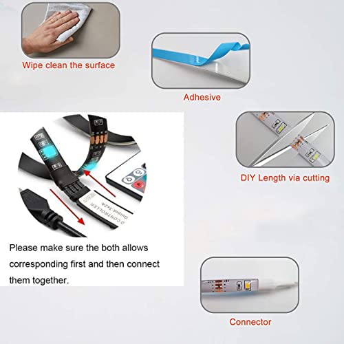 Iyicuus Led Strip Lights Battery Powered, 20Ft 24-Keys Remote Controlled, Diy Indoor And Outdoor Decoration. #TOP2