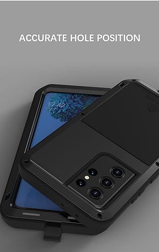 Miniatura 6 de LOVE MEI Funda de metal para Samsung Galaxy S21 Ultra 5G, aluminio resistente al aire libre, resistente a prueba de golpes, protección a prueba de