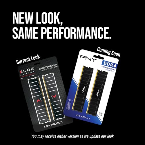 Image of PNY XLR8 Gaming 32GB (2x16GB) DDR4 DRAM 3600MHz (PC4-28800) CL18 1.35V Low Profile Dual Channel Desktop (DIMM) Memory Kit - MD32GK2D4360018LP