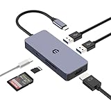 Alimentation PD 100 W : avec un port de charge haute vitesse jusqu'à 100 W, vous pouvez charger votre ordinateur portable compatible tout en transférant des données via les 3 autres ports USB. La vitesse de charge réelle peut varier en fonction de l'appareil, du câble et du chargeur utilisé. (Remarque : le port USB-C PD sert uniquement à « charger », ne peut pas transférer de données)
