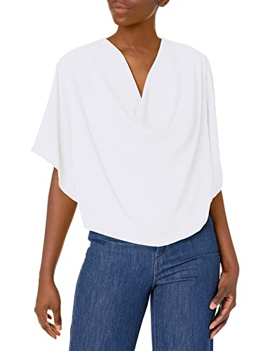 Bb Dakota Womens Loosely Inspired Top Shirt, Optic White, Medium Us #TOP19