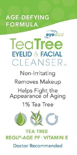 Eye Eco Age-Defying Tea Tree Eyelid And Facial Cleanser –Hydrating & Non-Irritating Cleanser – Infused With Shea Butter & Vitamin E - Vegan And Gluten-Free - 50Ml #TOP5