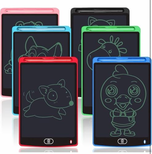 Image of LCD Writing Tablet, Digital Drawing Pad with Colorful Display, Electronic Notepad for Notes and Sketches 12-INCHES (Multicolour, Pack of 1)