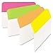 Post-it Tabs Durable Hanging File Tabs, 2 x 1 1/2, Solid, Angled, Assorted Bright, 24/Pack