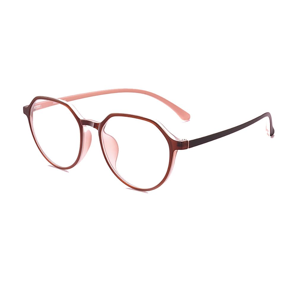 JIETIAN Ultraleichte TR90 Lesegeräte Frauen mit Anti-Blaulicht/Anti-Ermüdungseffekt Lesegeräte, asphärische HD Kunststoffgläser Lesebrille,02,+2.5