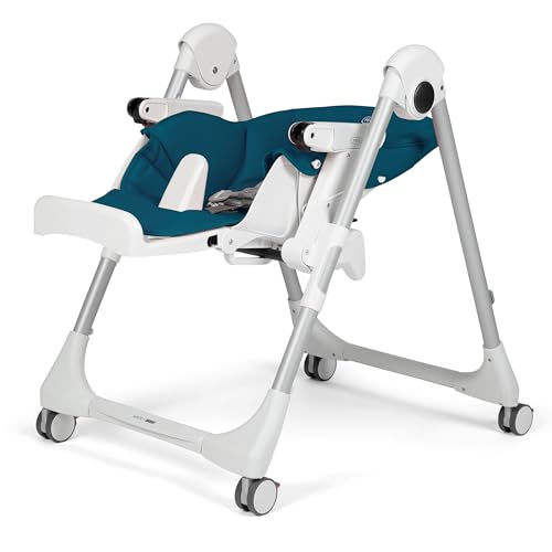 Image of PEG Prima Pappa Zero 3 - High Chair - Petrolio (Teal) | For Children Newborn to 3 Years of Age - Made in Italy