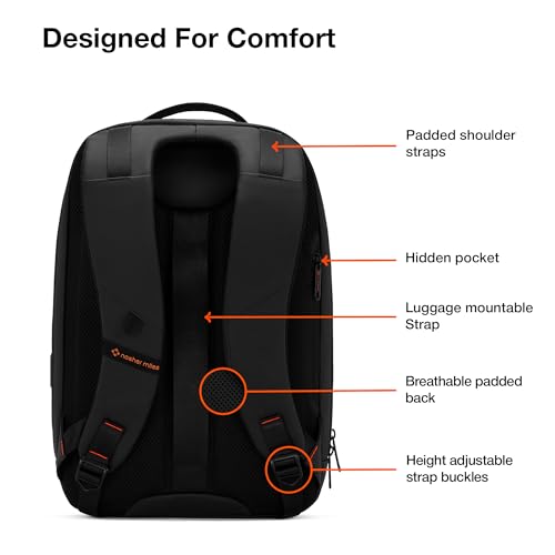 Image of Nasher Miles Backpack Fits 15.6 Inch Laptop, Durable Bag| Multipurpose Laptop Backpack | Ideal for College, School, Office, Travel | Men, Women, Boys, Girls
