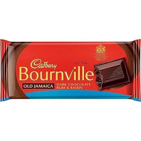 Cadbury Bournville Rum & Raisin Dark Chocolate Bars Cover