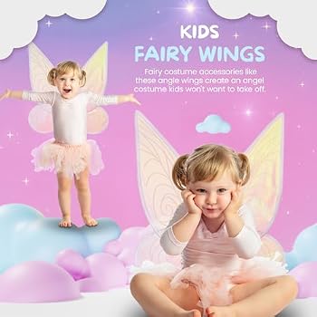 Fairy Wing - Fairy Costume - Wings in White or Green as Butterfly, Angel or  Elf Wings