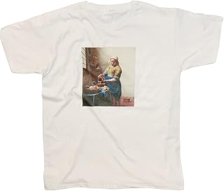 Johannes Vermeer Girl with a Pearl Earring Tote Bag High Quality Aesthetic Vintage Art Bag Print (M, White)