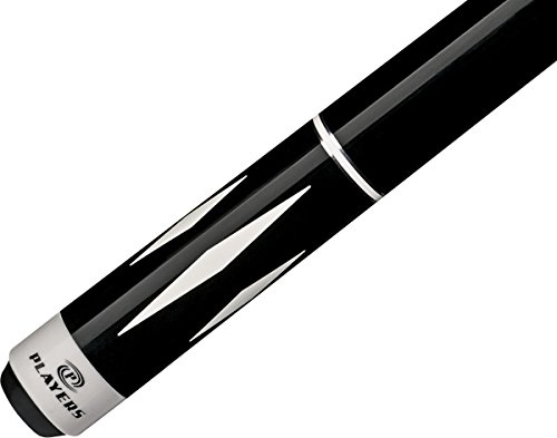 Players C-807 Maple Gray & Black w/White Diamond Taco de Billar miniatura 2