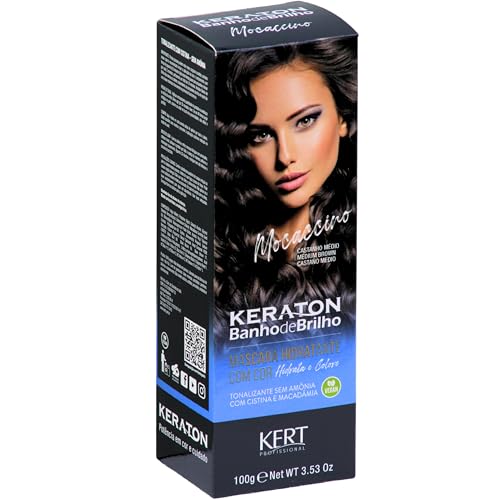 Keraton Tonalizante Banho de brilho 100g Mocaccino Castanho médio