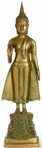 Exotic India Sukhothai Buddha - Brass Statue